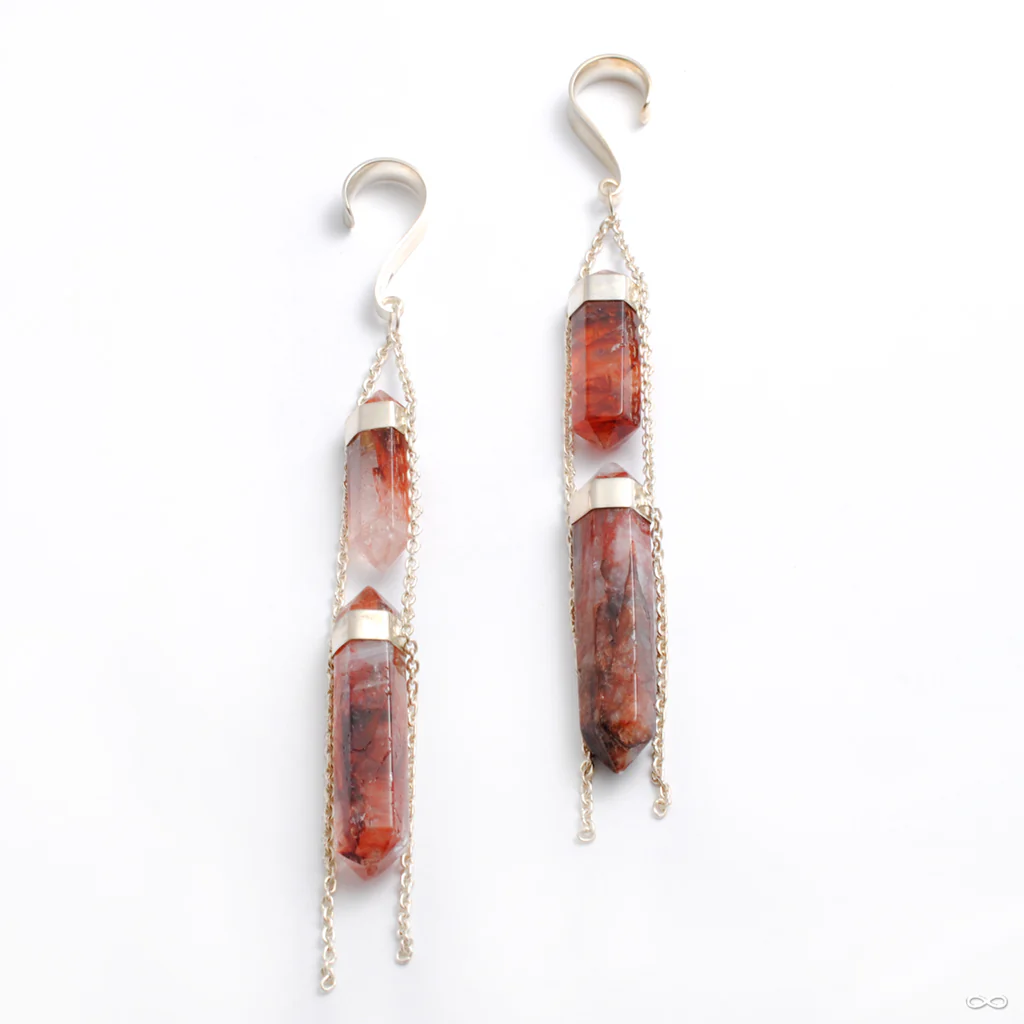 2 Chainz Weights in Silver with Fire Agate from Buddha Jewelry - Image 2