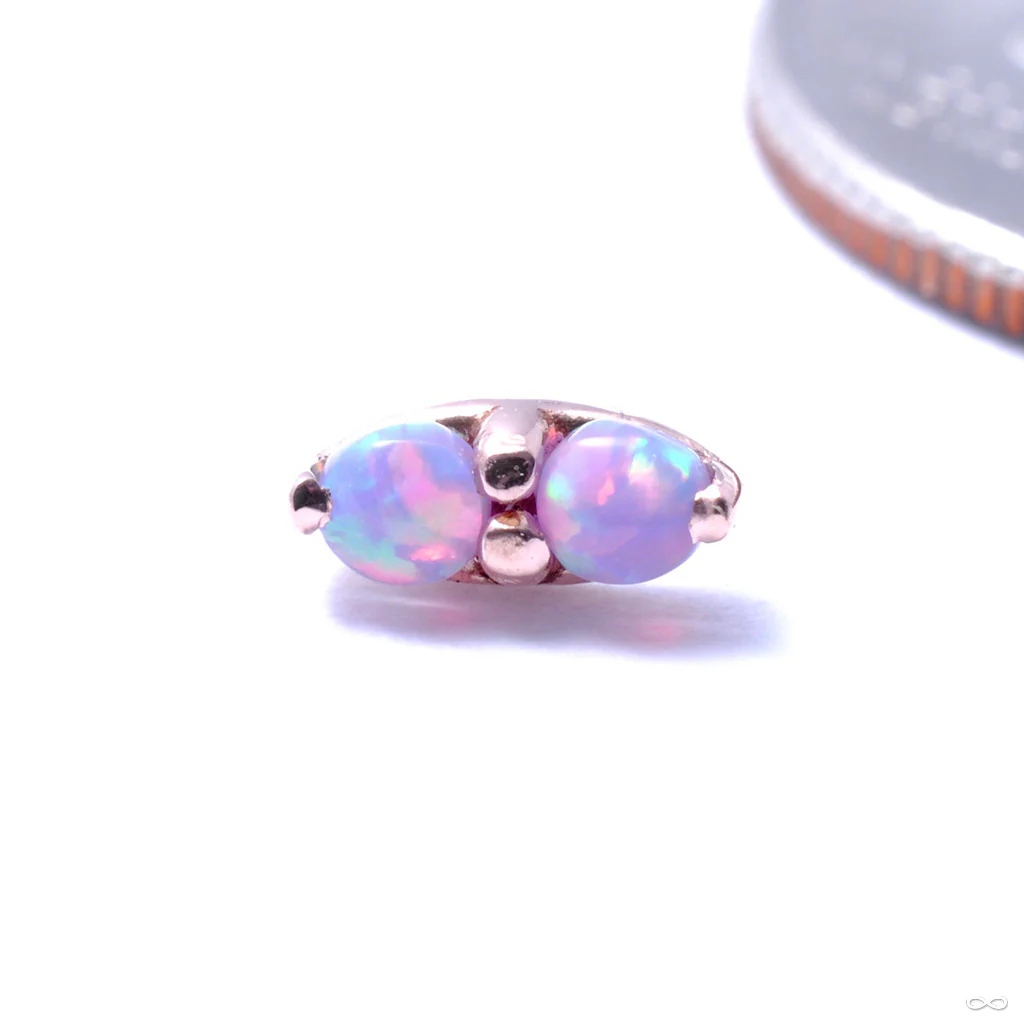 2 Stone Marquise Press-fit End in Gold from LeRoi - Image 8
