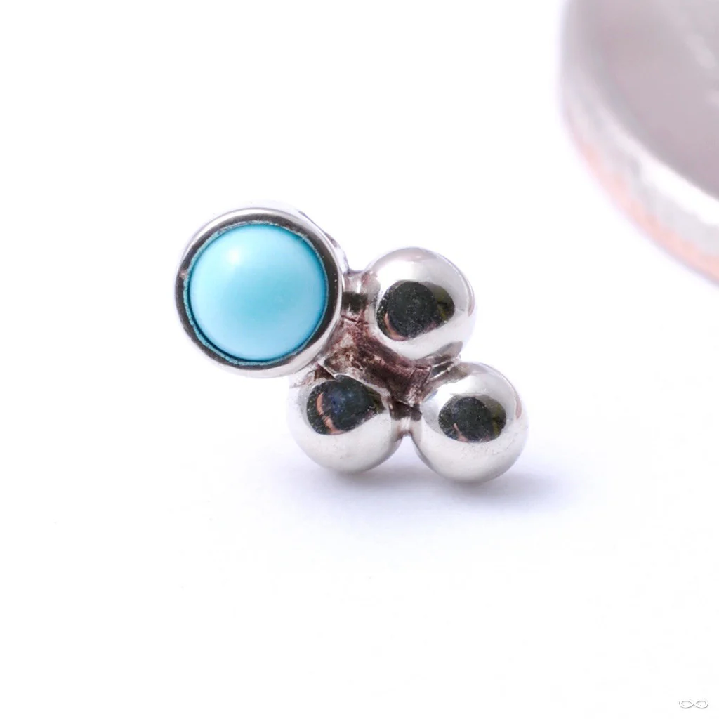 3 Bead Bezel-set Press-fit End in Gold from LeRoi - Image 8