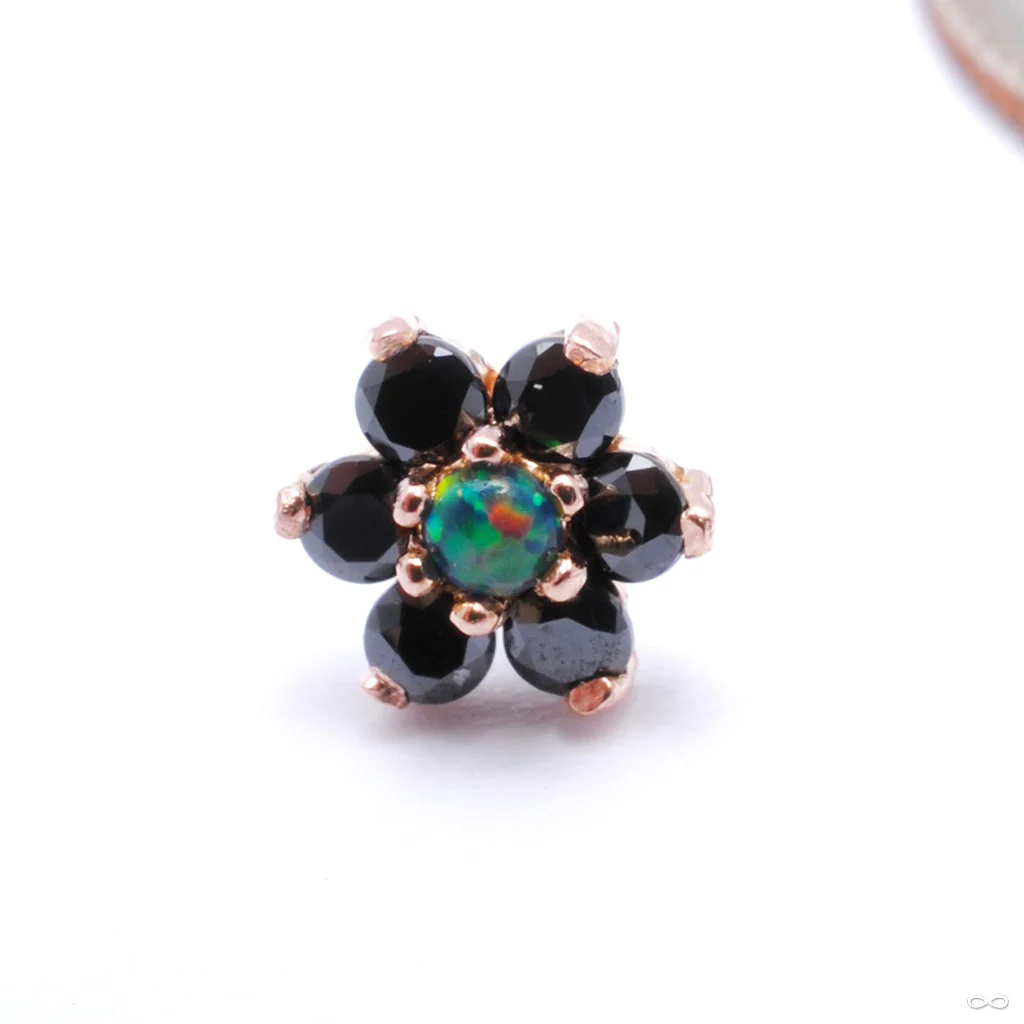 7 Stone Flower Press-fit End in Gold from LeRoi - Image 19