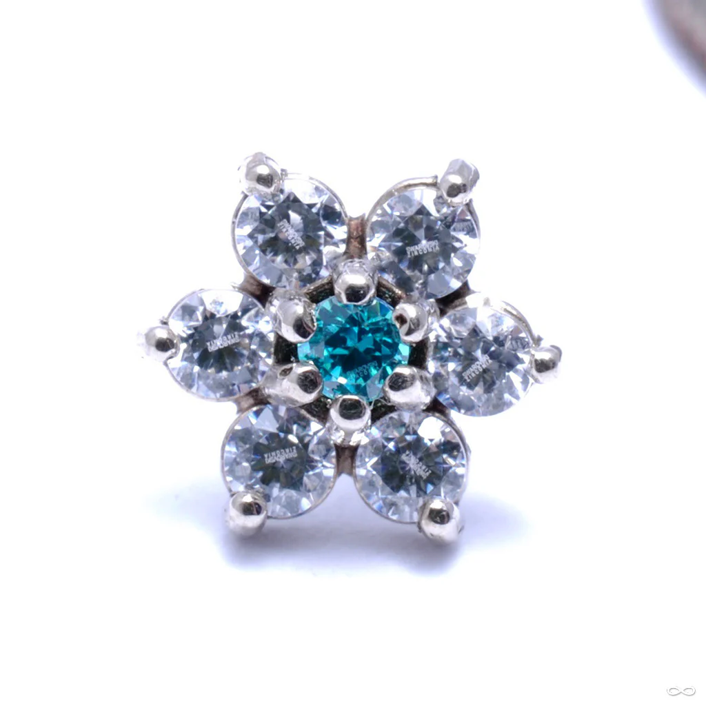 7 Stone Flower Press-fit End in Gold from LeRoi - Image 8