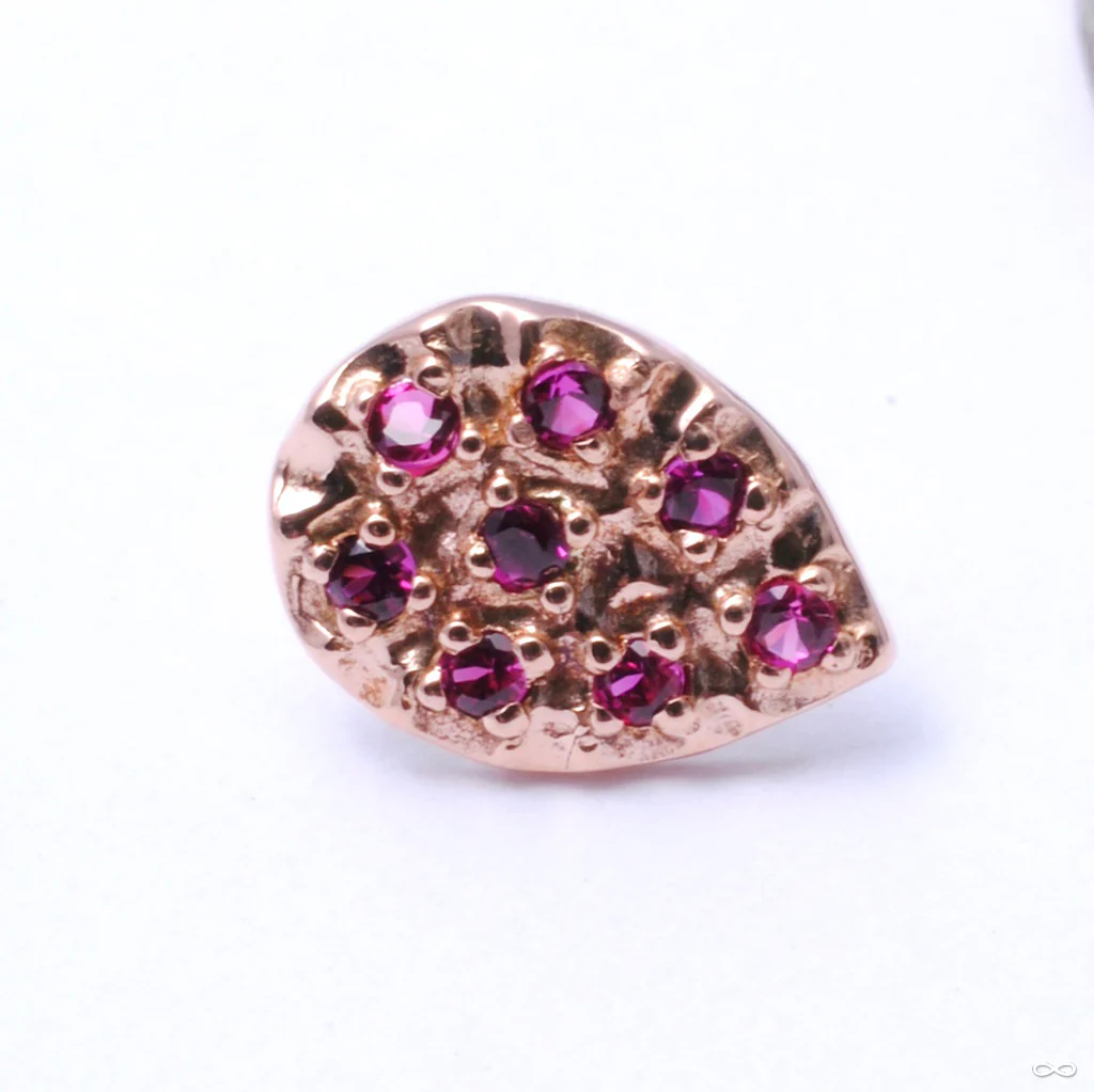 8 Stone Pear Press-fit End in Gold from LeRoi - Image 2
