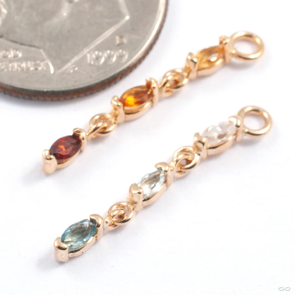Adore Charm in Gold from Quetzalli