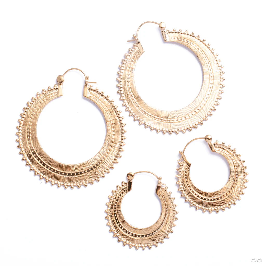 Afghan Hoop Earrings from Tawapa
