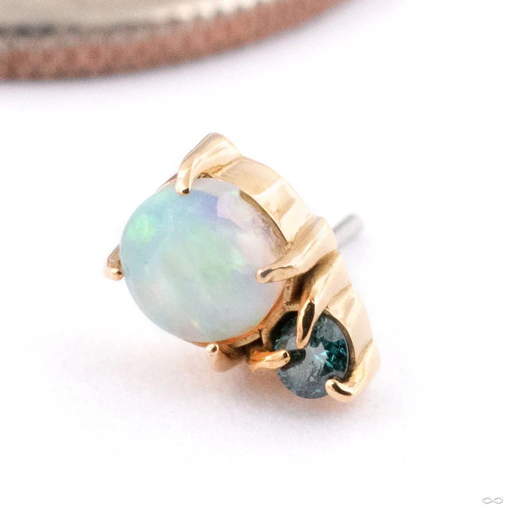 Afterglow Press-fit End in Gold from Maya Jewelry - Image 5