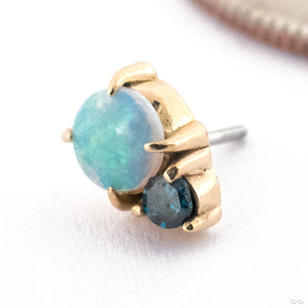 Afterglow Press-fit End in Gold from Maya Jewelry - Image 7