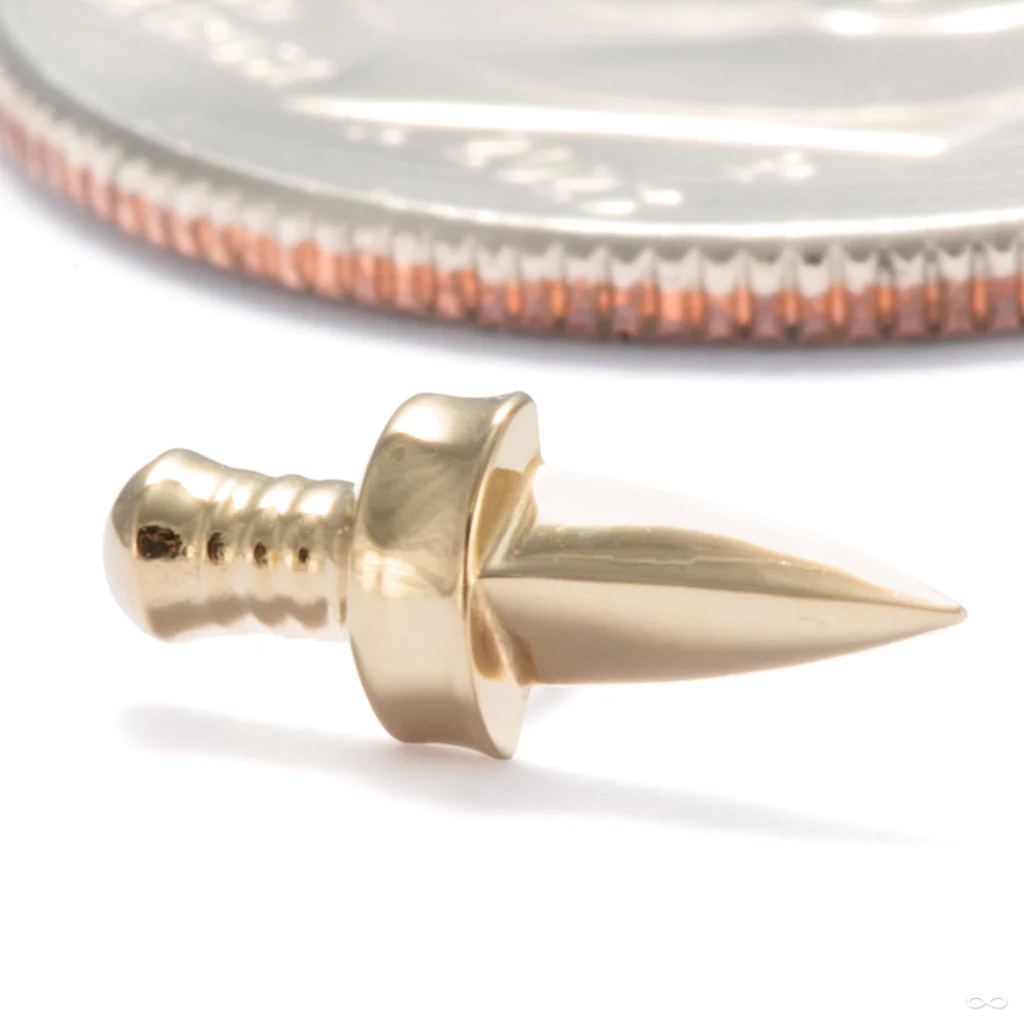 Arya Press-fit End in Gold from Tether Jewelry