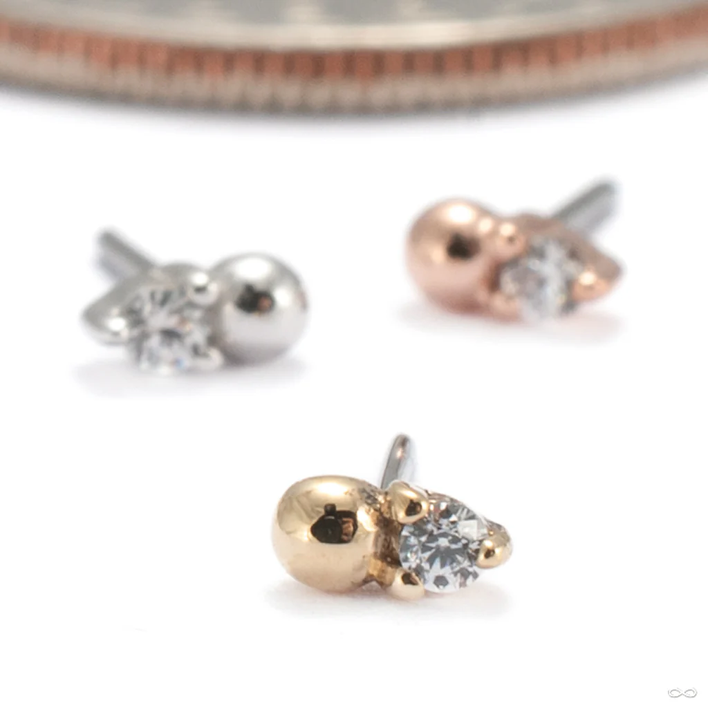 Babe Press-fit End in Gold from Buddha Jewelry