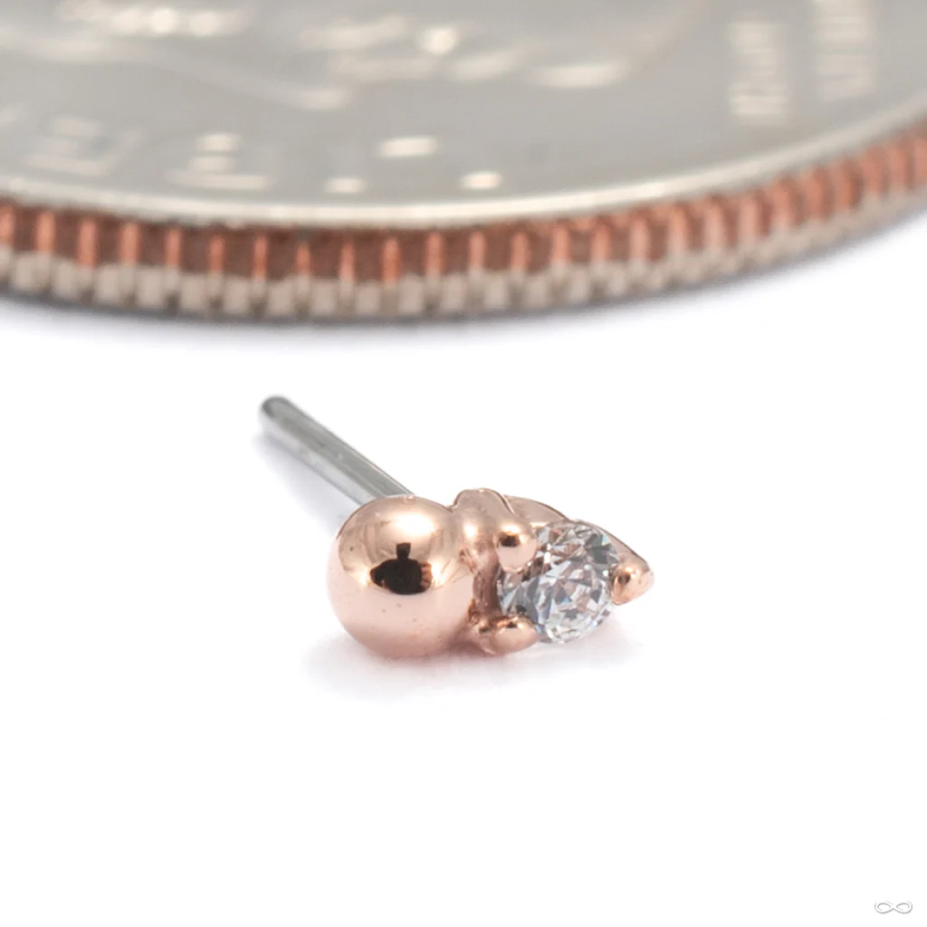 Babe Press-fit End in Gold from Buddha Jewelry - Image 2