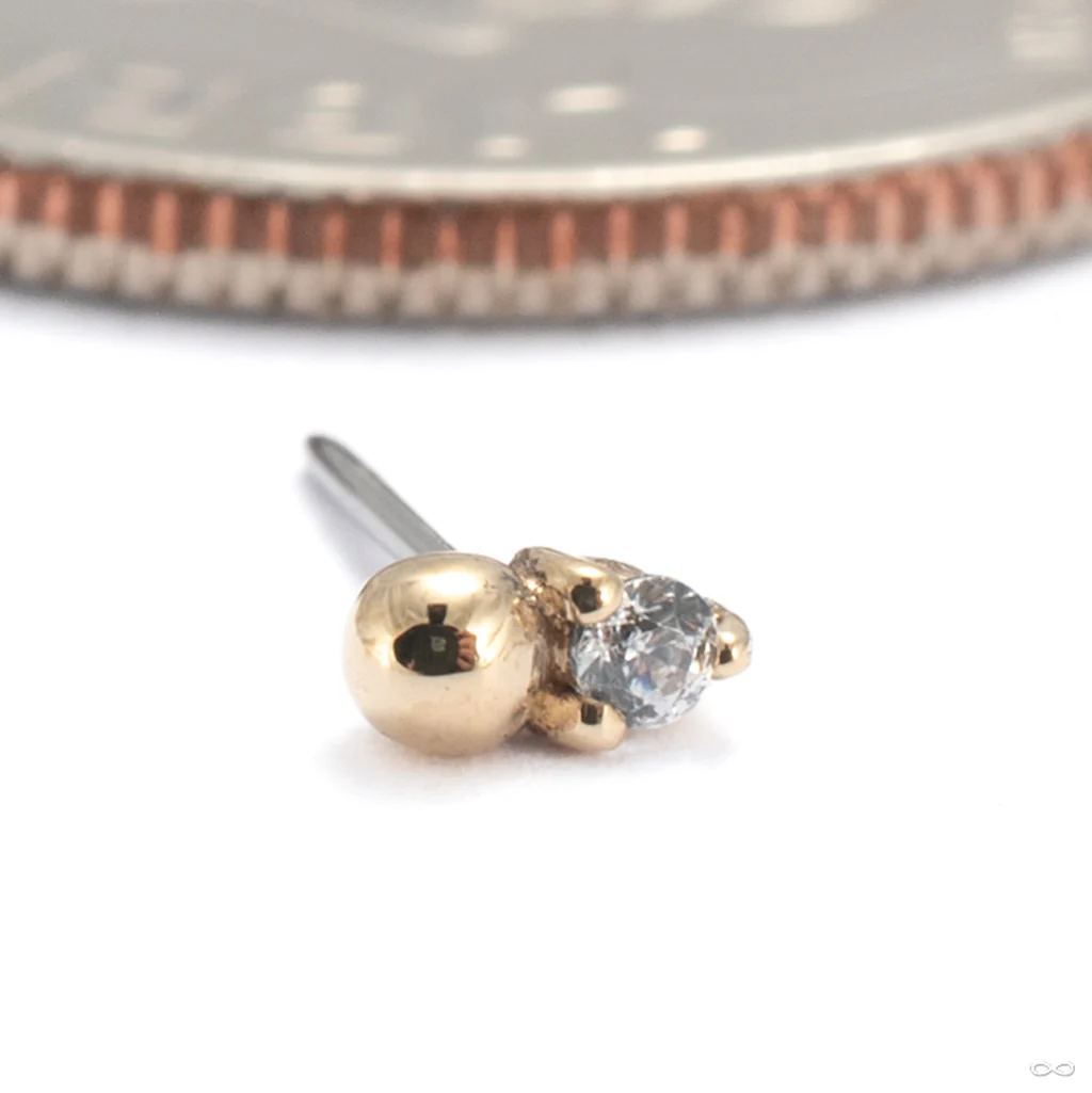 Babe Press-fit End in Gold from Buddha Jewelry - Image 4