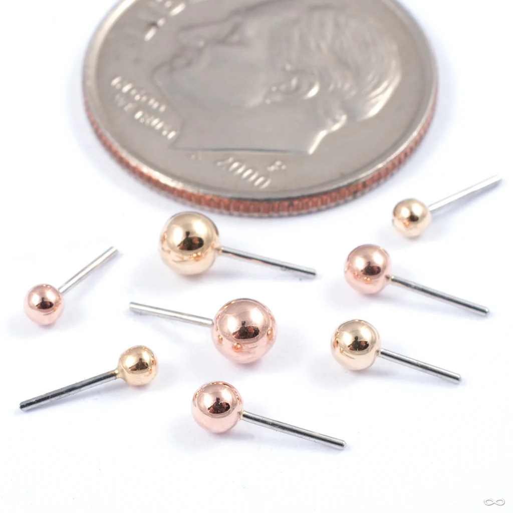 Ball Press-fit End in Gold from LeRoi