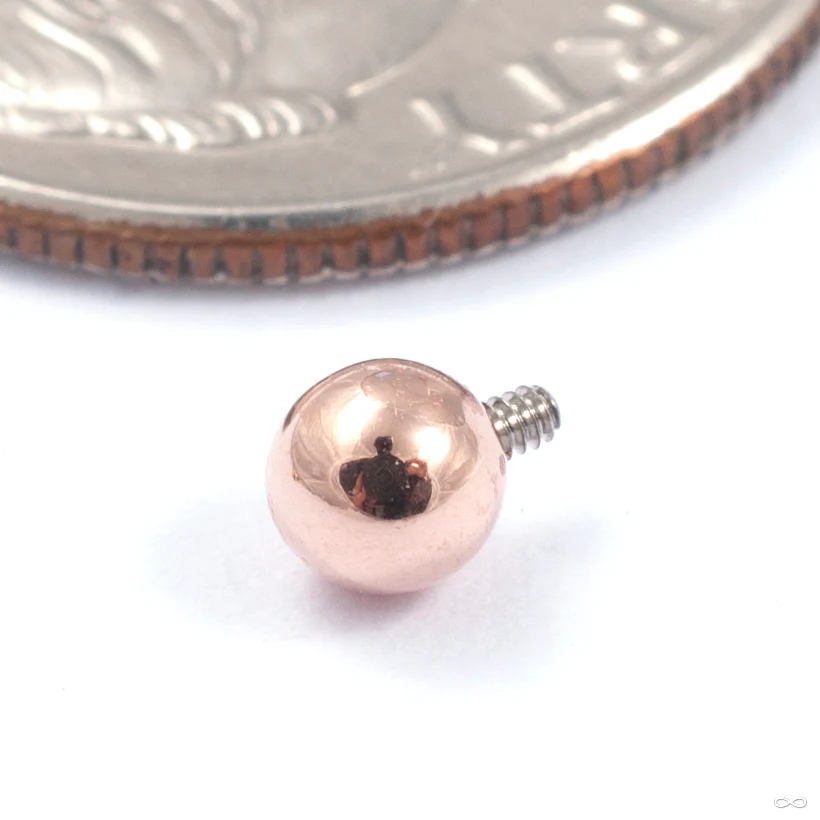 Ball Threaded End in Gold from Leroi - Image 3