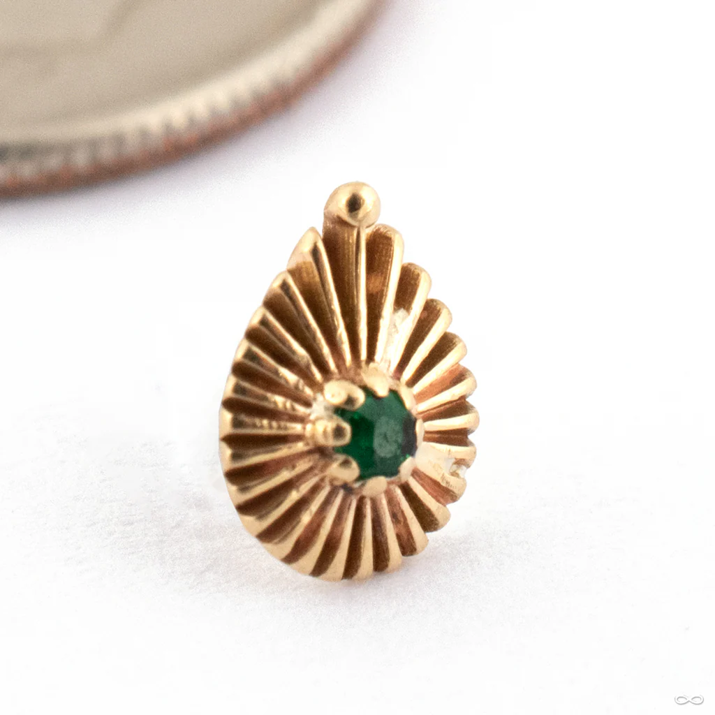 Beacon Press-fit End in Gold from Sacred Symbols