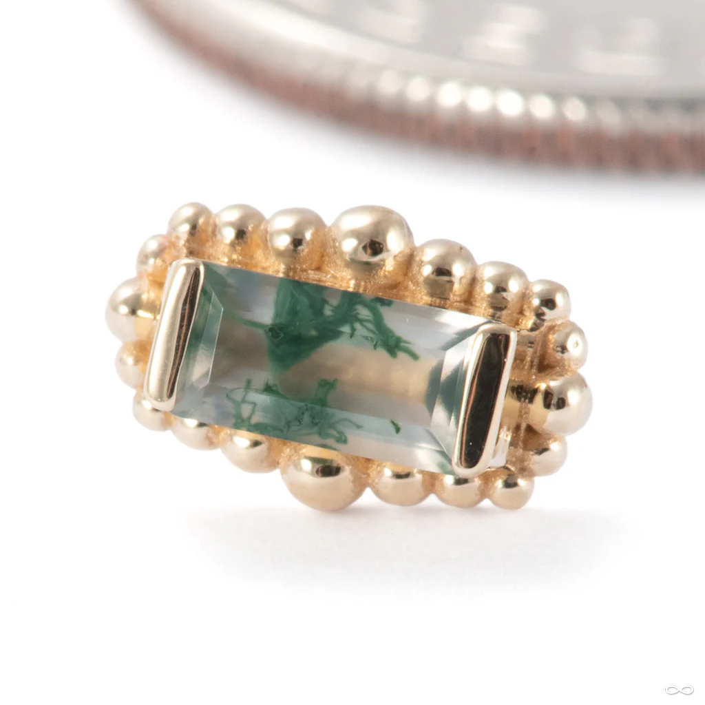 Beaded Baguette Press-fit End in Gold from BVLA - Image 11