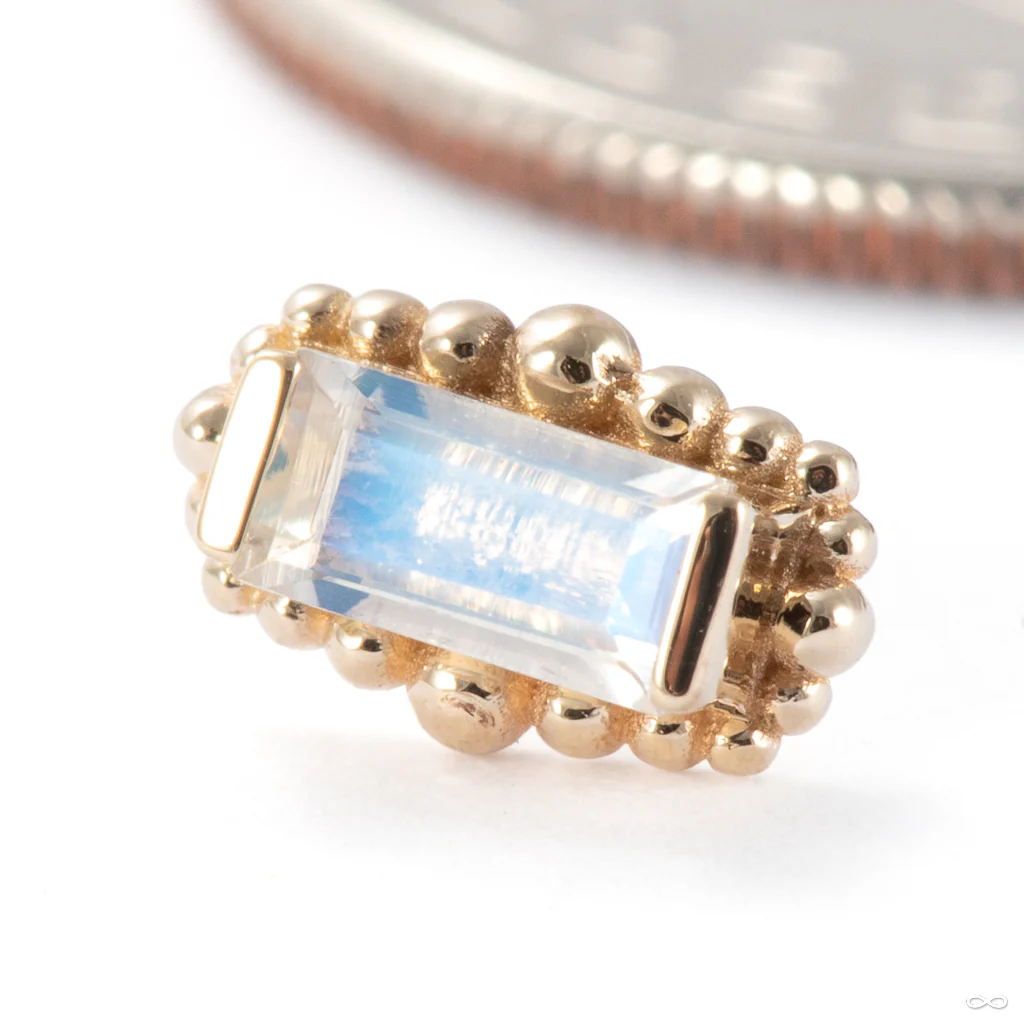 Beaded Baguette Press-fit End in Gold from BVLA - Image 13