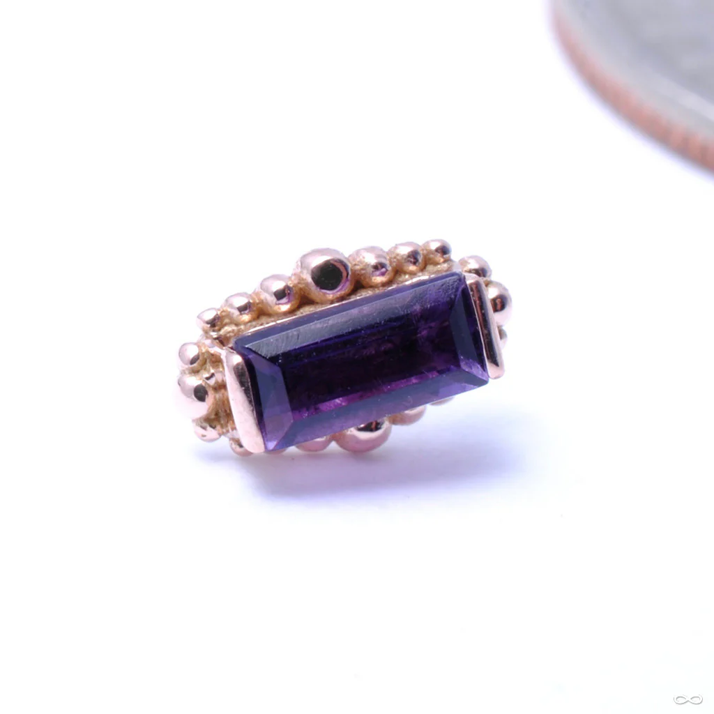 Beaded Baguette Press-fit End in Gold from BVLA - Image 2