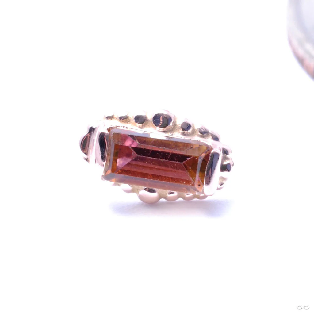 Beaded Baguette Press-fit End in Gold from BVLA - Image 3