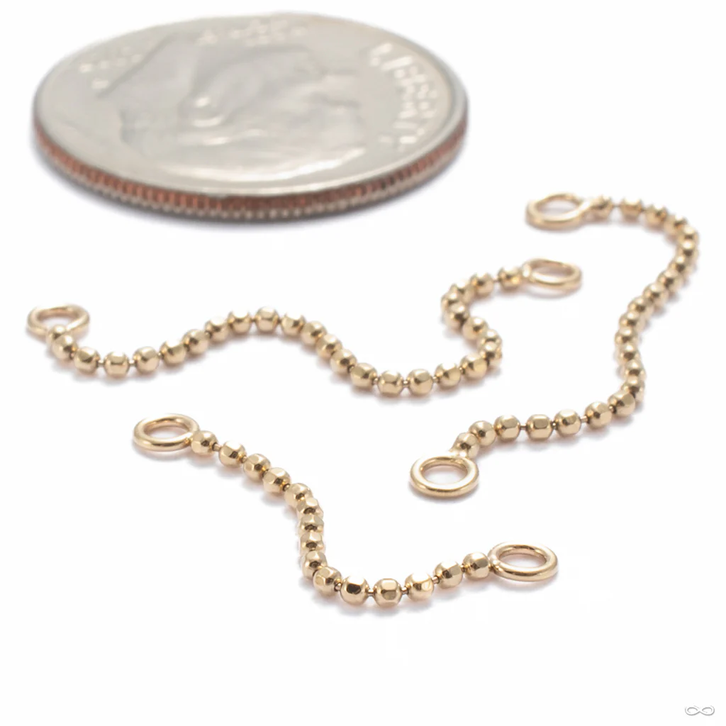 Beaded Lynx Chain in Gold from Pupil Hall