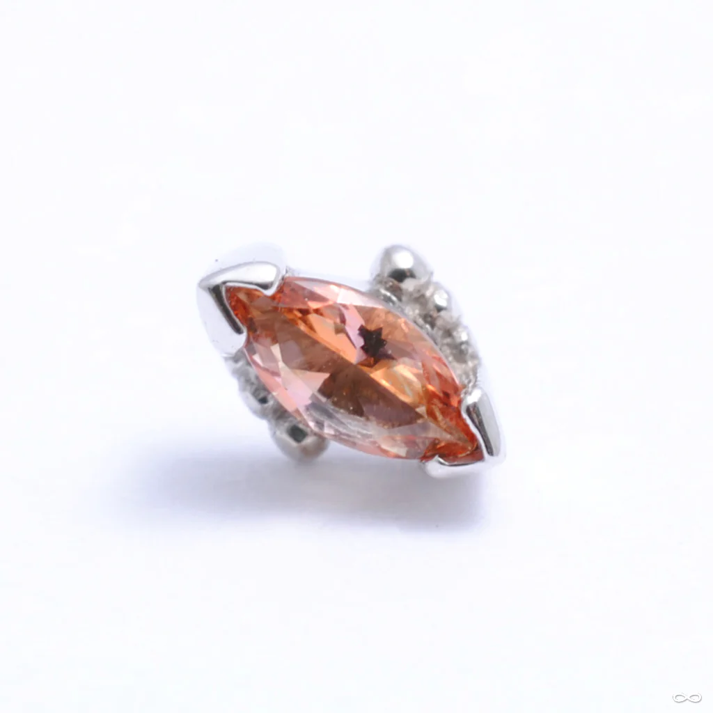 Beaded Marquise Press-fit End in Gold from BVLA - Image 10