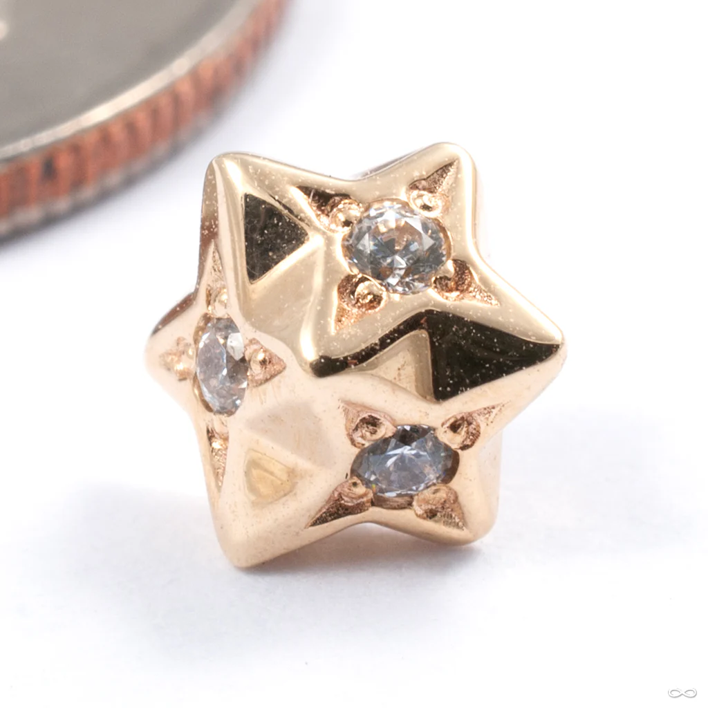 Betelgeuse Press-fit End in Gold from Auris Jewellery
