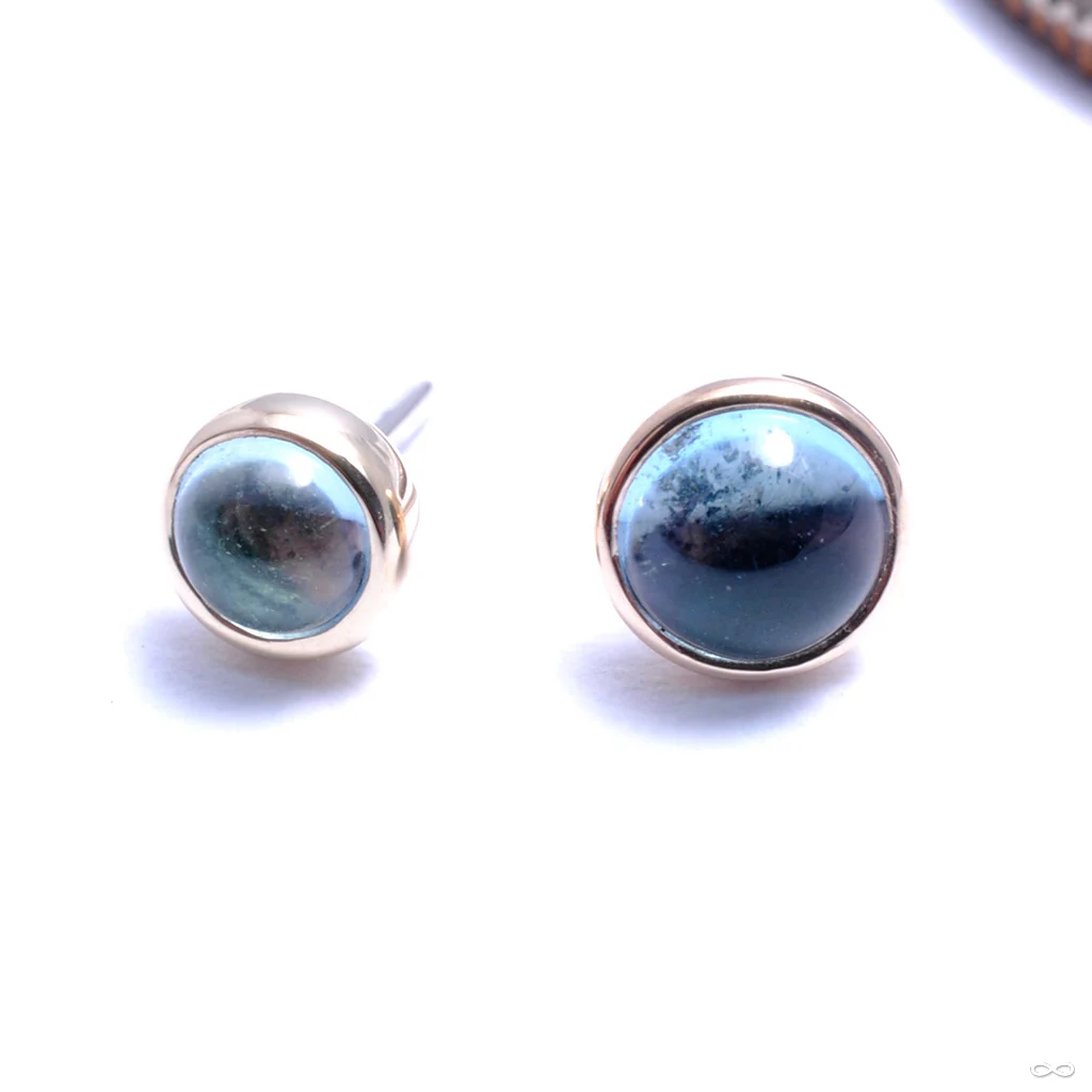 Bezel-set Cabochon Press-fit End in Gold from BVLA - Image 10