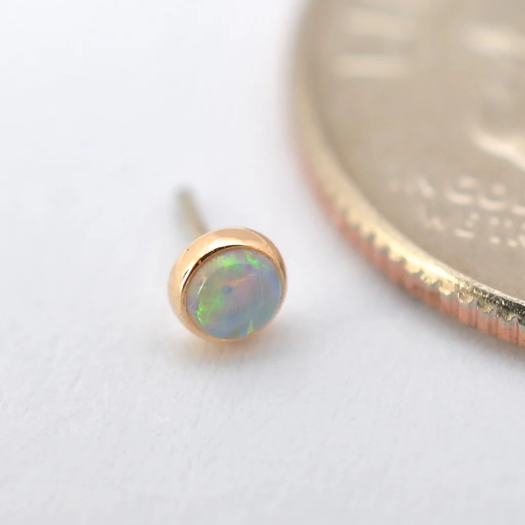 Bezel-set Cabochon Press-fit End in Gold from BVLA - Image 15