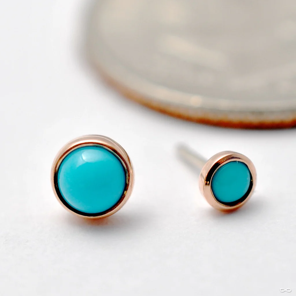 Bezel-set Cabochon Press-fit End in Gold from BVLA - Image 16