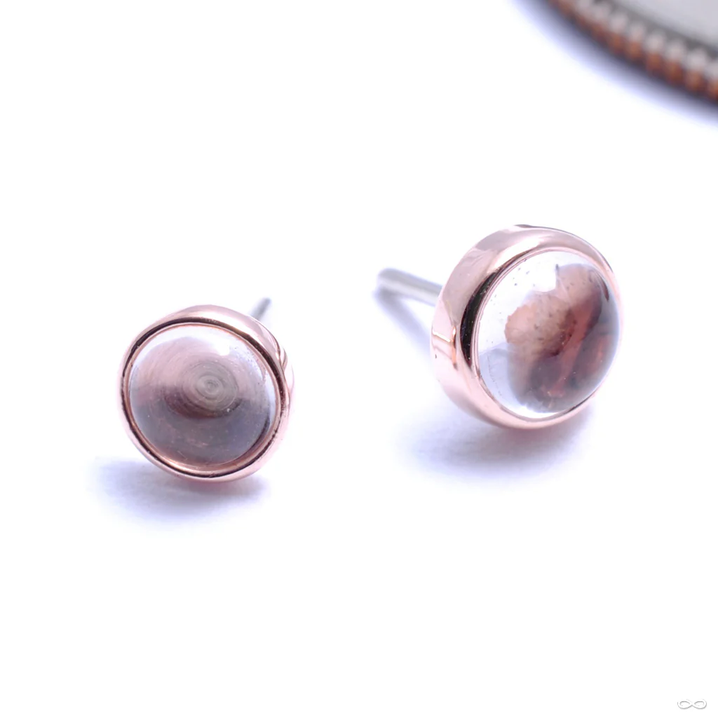 Bezel-set Cabochon Press-fit End in Gold from BVLA - Image 4