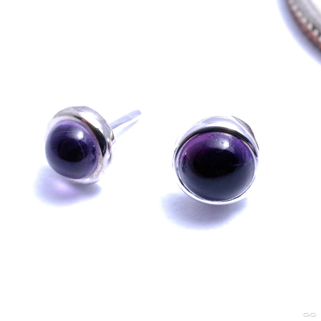 Bezel-set Cabochon Press-fit End in Gold from BVLA - Image 5