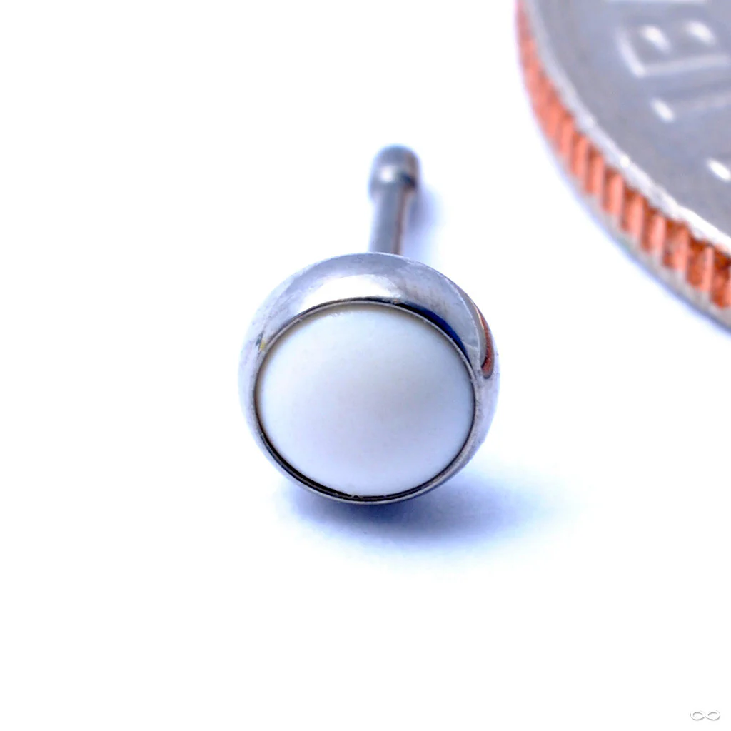 Bezel-set Cabochon Press-fit End in Titanium from NeoMetal - Image 7