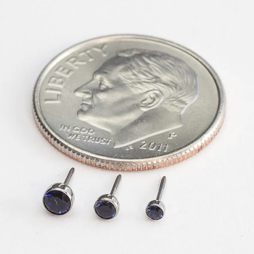 Bezel-set Gemstone Press-fit End in Titanium from NeoMetal - Image 17