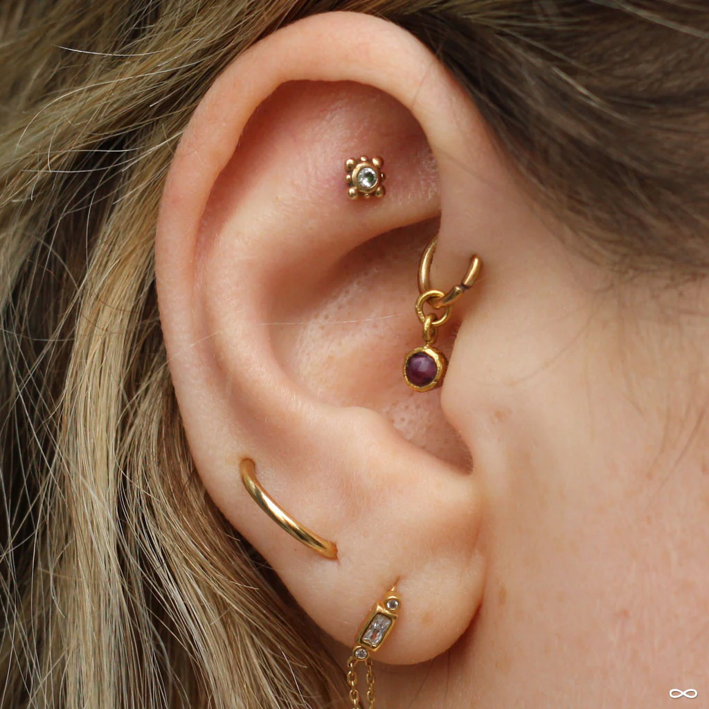 Bindi Press-fit End in Gold from LeRoi - Image 29