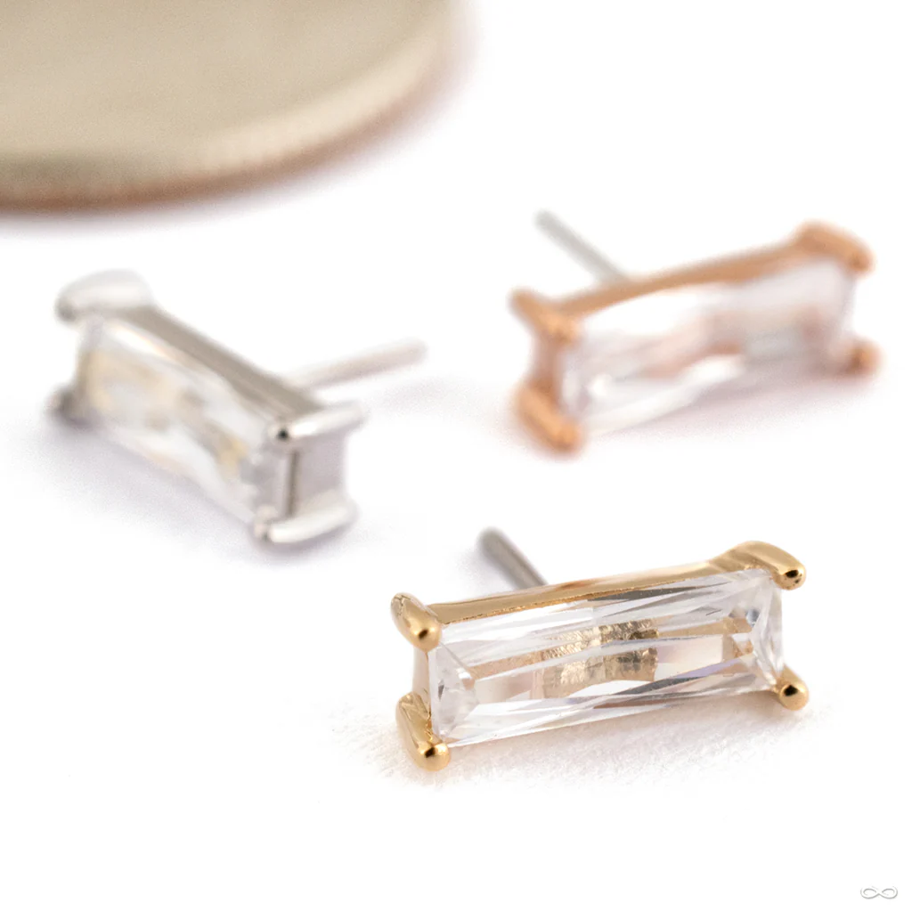 Bloodline Press-fit End in Gold from Ember Body Jewelry