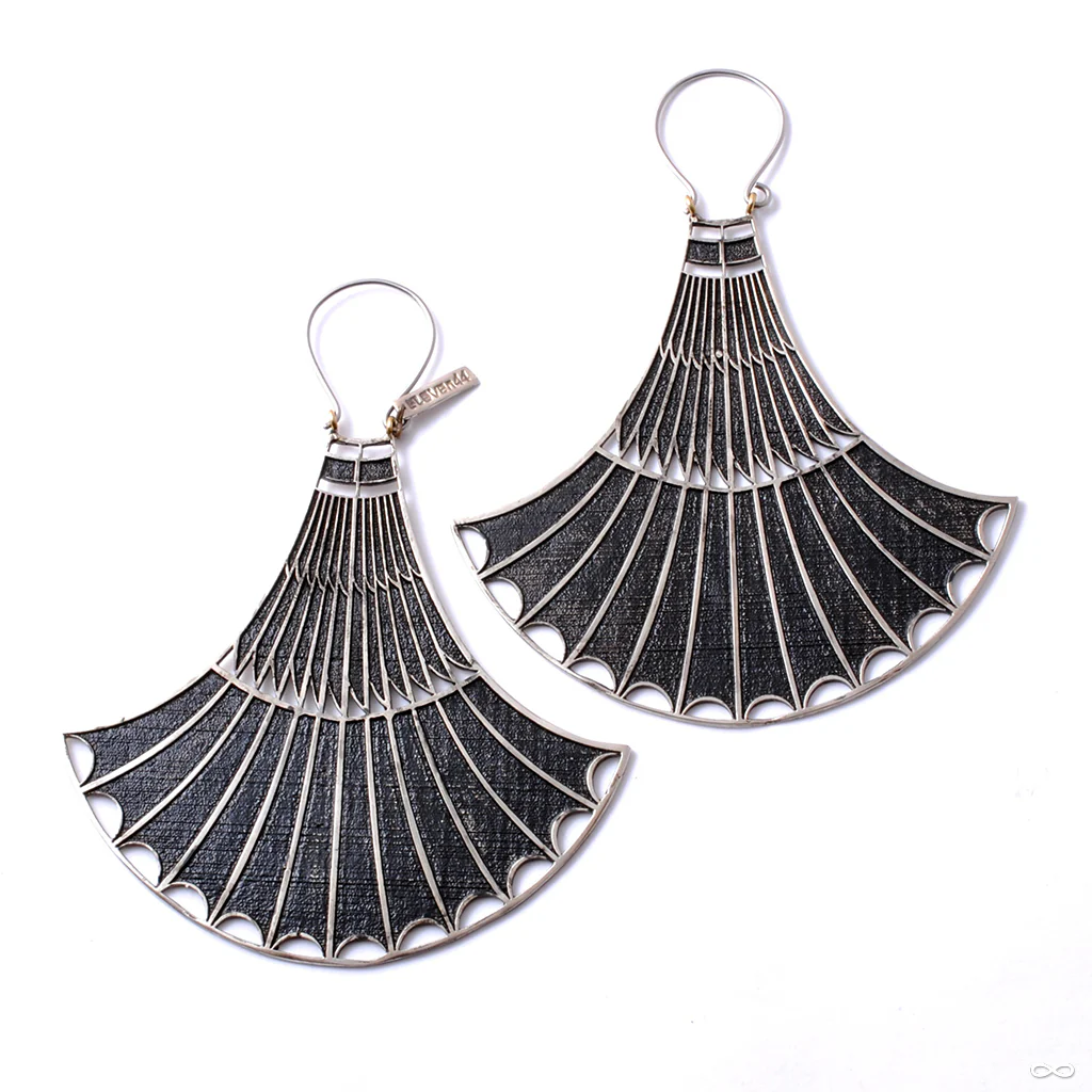 Blue Lotus Hoop Earrings from Eleven44