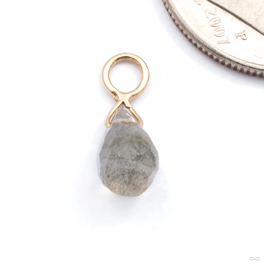 Briolette Charm in Gold from Diablo Organics - Image 5