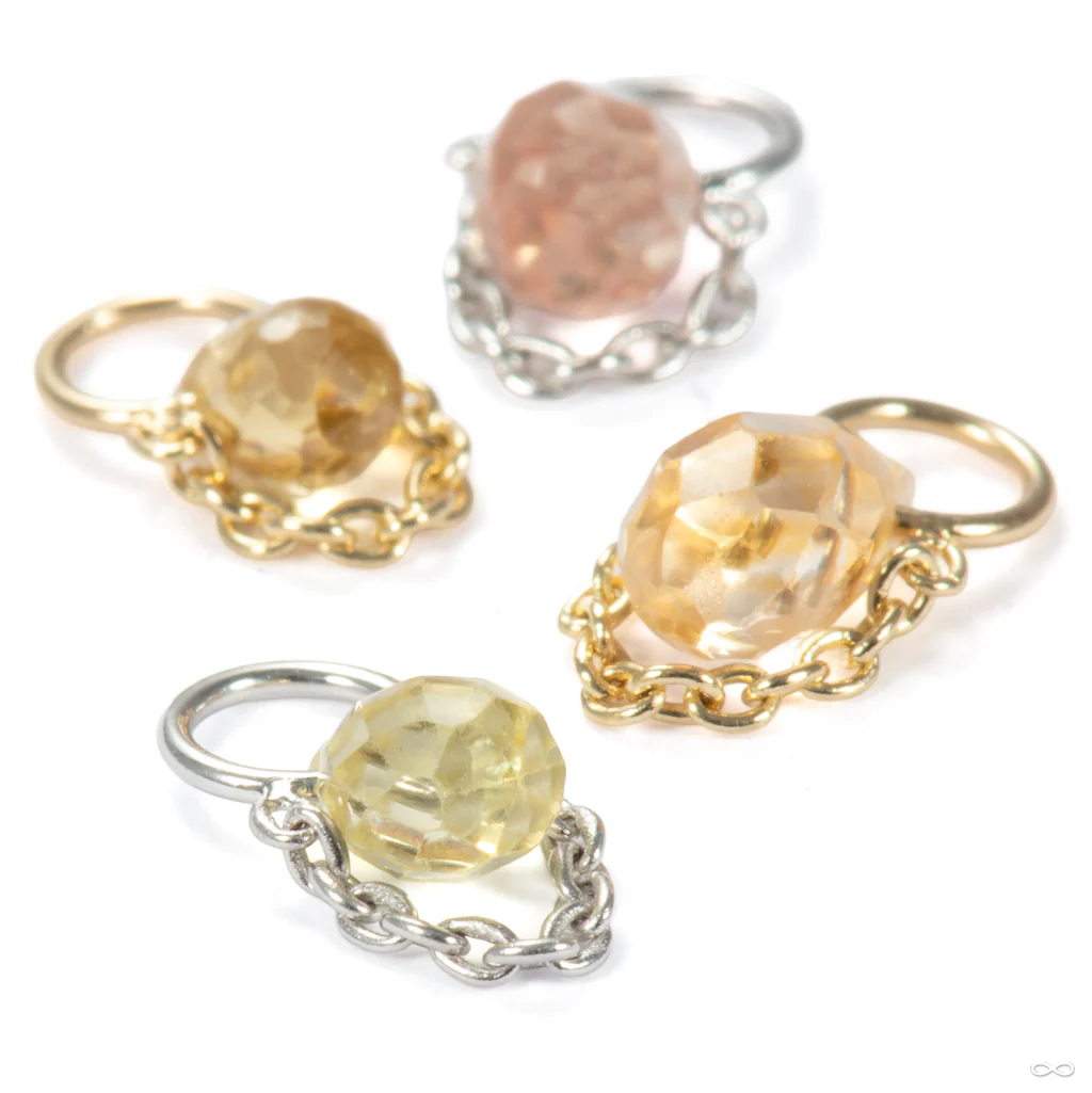 Briolette Charm in Gold from Pupil Hall