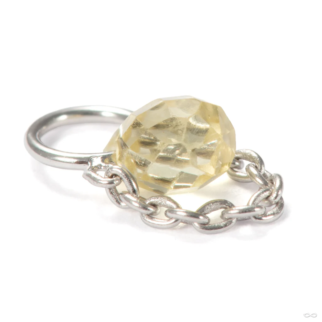 Briolette Charm in Gold from Pupil Hall - Image 2