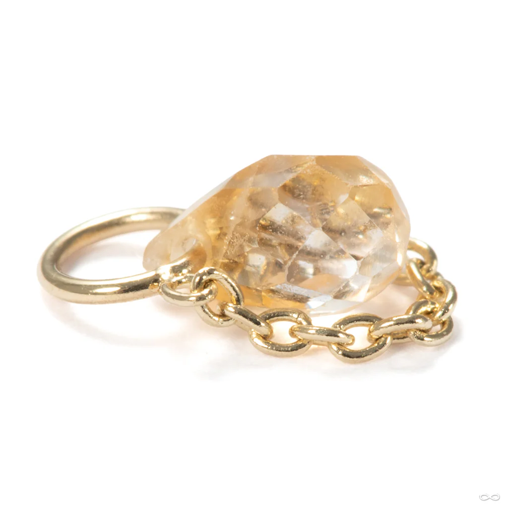Briolette Charm in Gold from Pupil Hall - Image 5