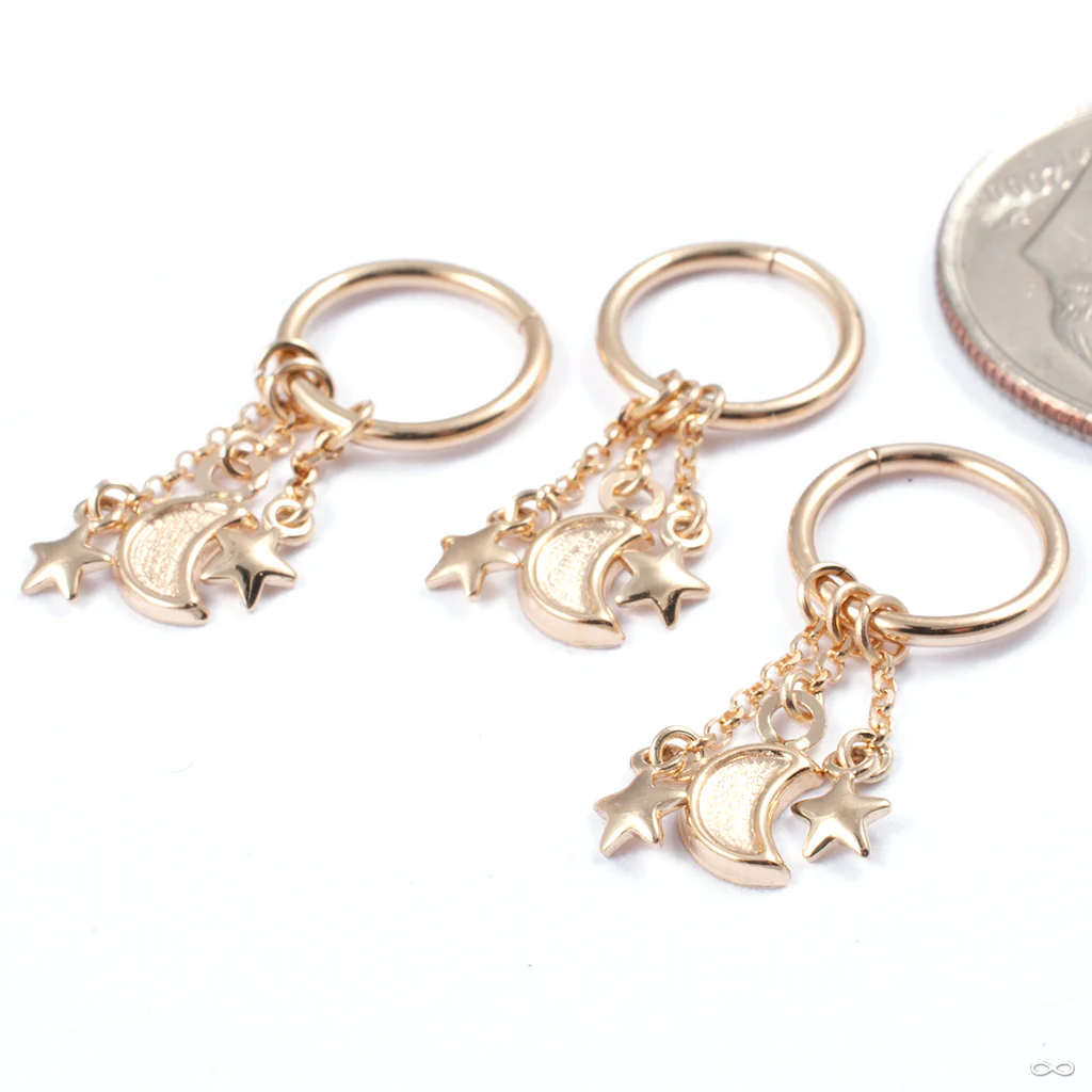 Buenas Noches Seam Ring in Gold from Hialeah