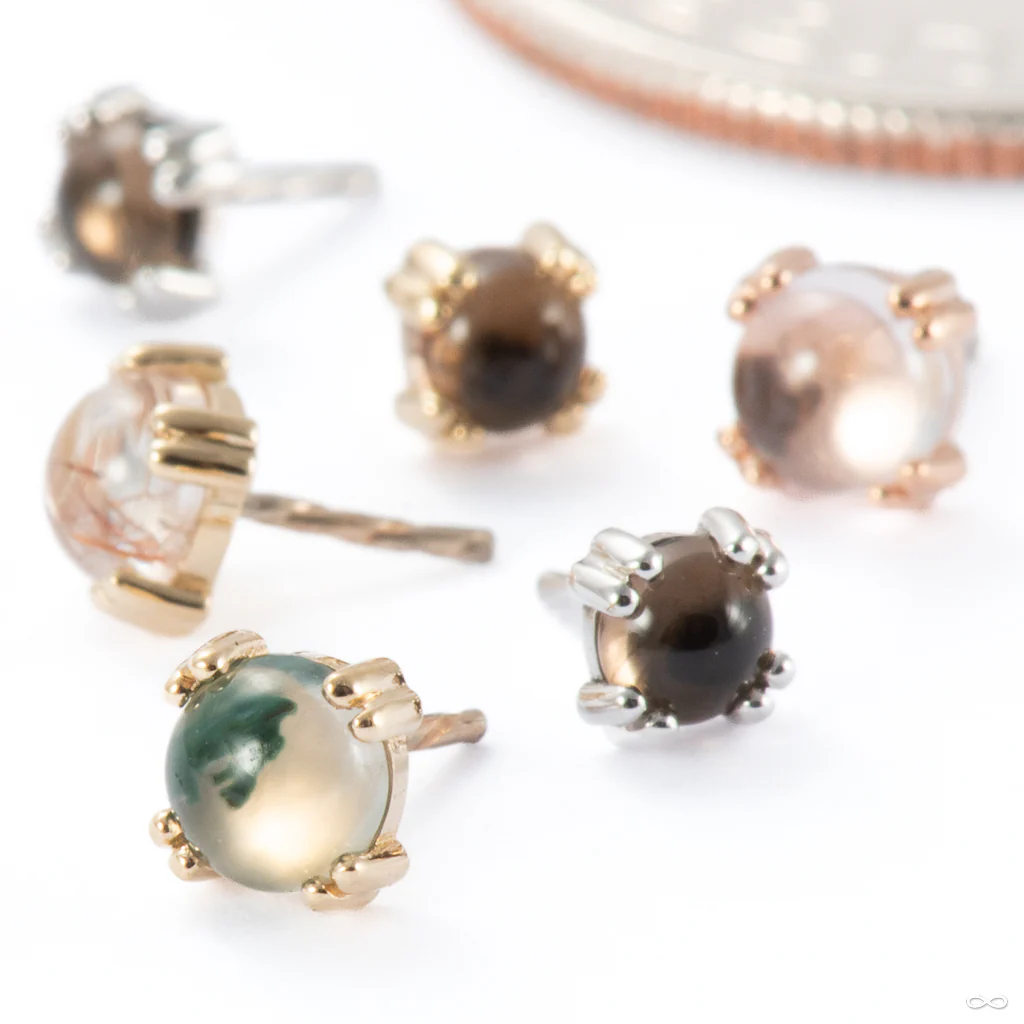 Cab Prong Press-fit End in Gold from BVLA