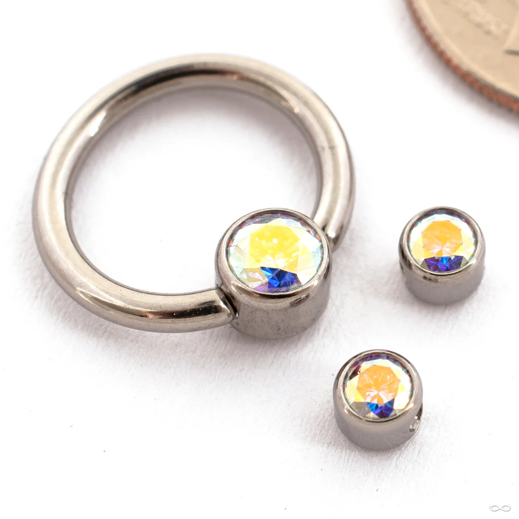 Captive Gem Bead in Titanium from Industrial Strength - Image 3