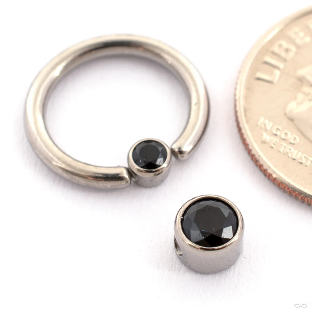 Captive Gem Bead in Titanium from Industrial Strength - Image 4