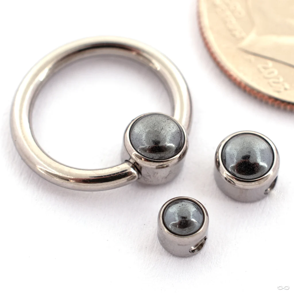 Captive Gem Bead in Titanium from Industrial Strength - Image 9
