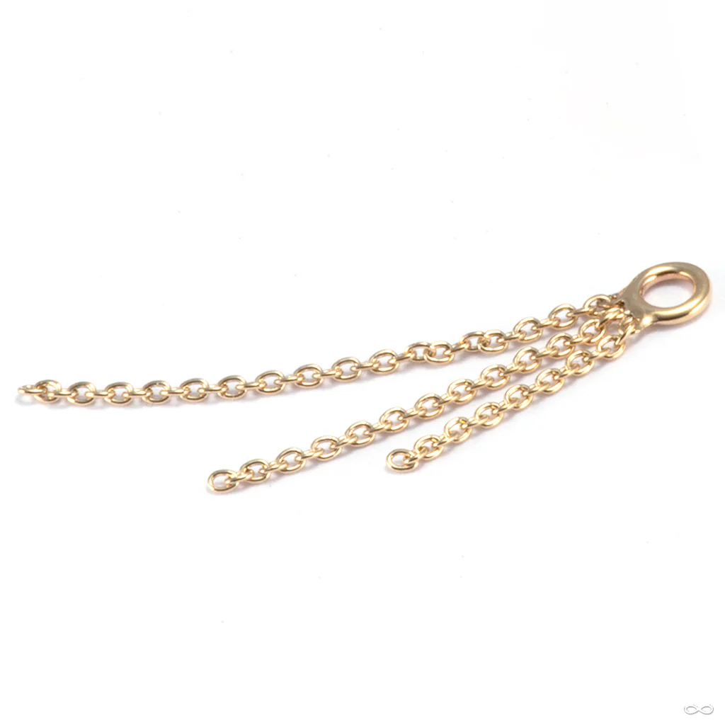 Cascade 3 Charm in Gold from Tether Jewelry - Image 4