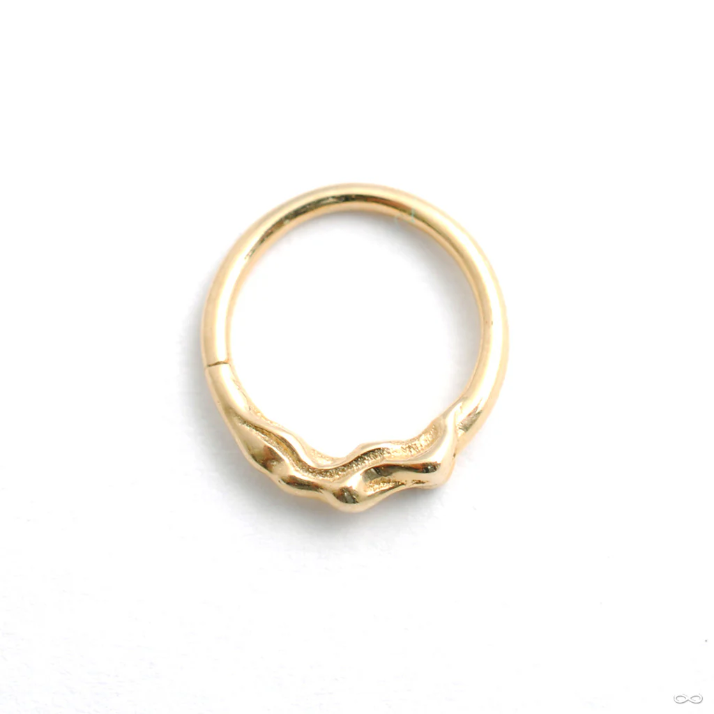 Cause and Effect Seam Ring in Gold from Pupil Hall