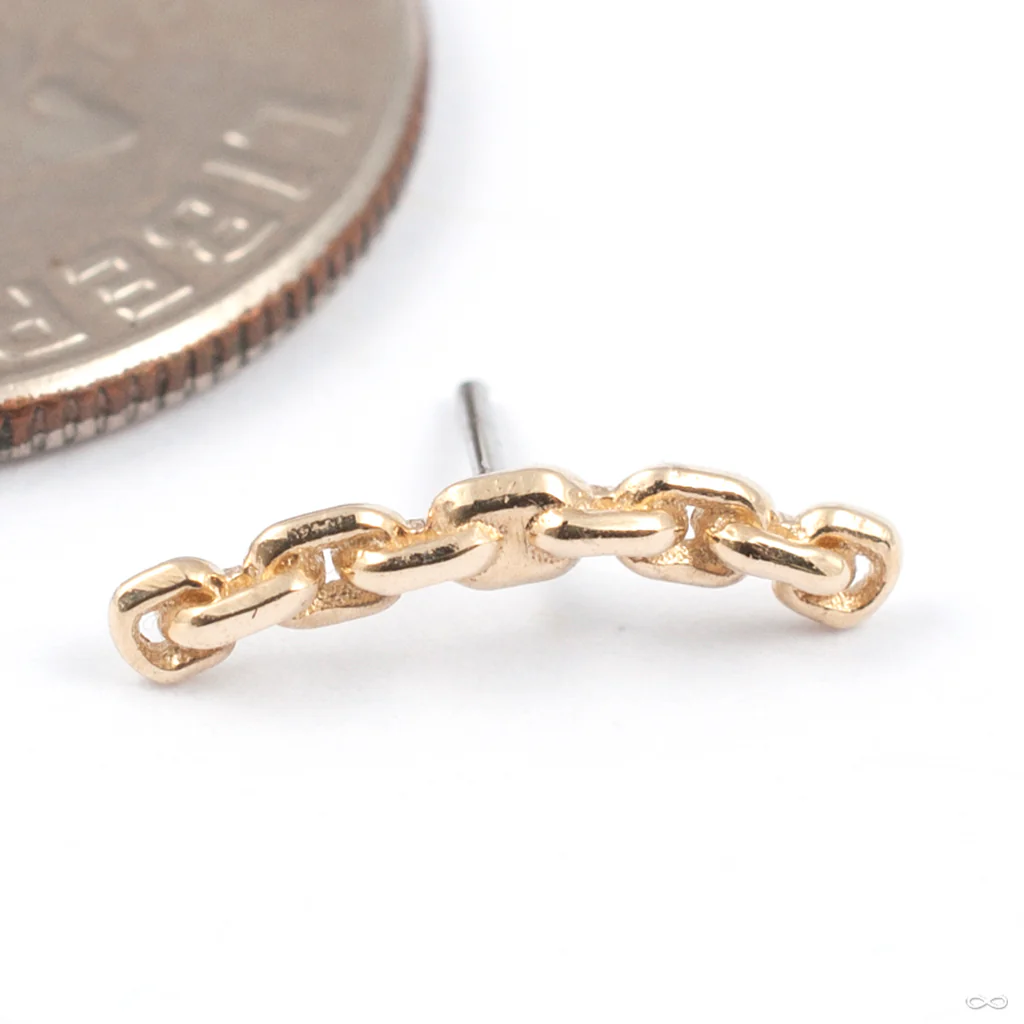 Chain Link Press-fit End in Gold from Tawapa