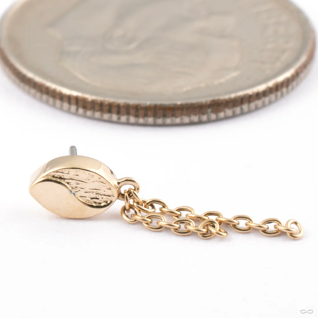 Chained Beta 02 Press-fit End in Gold from Tether Jewelry - Image 3