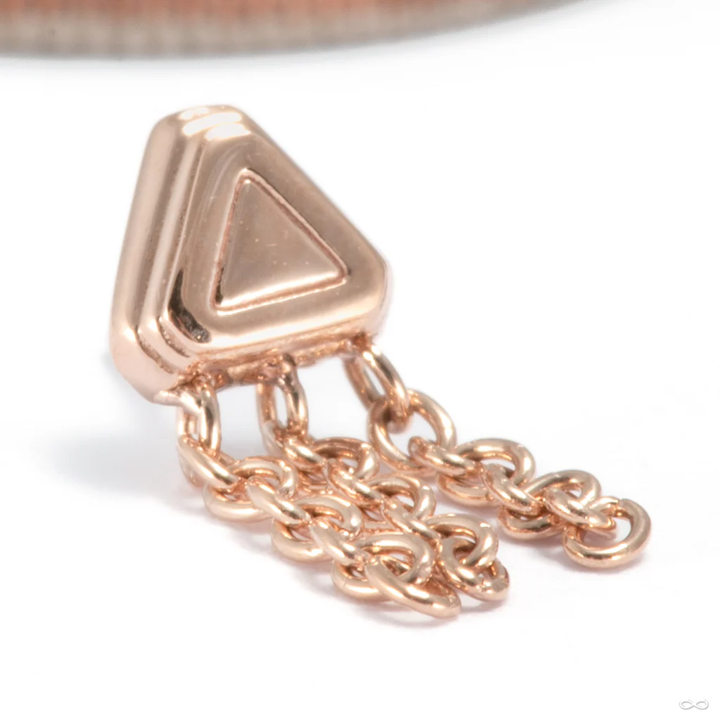 Chained Zeta 06 Press-fit End in Gold from Tether Jewelry - Image 2