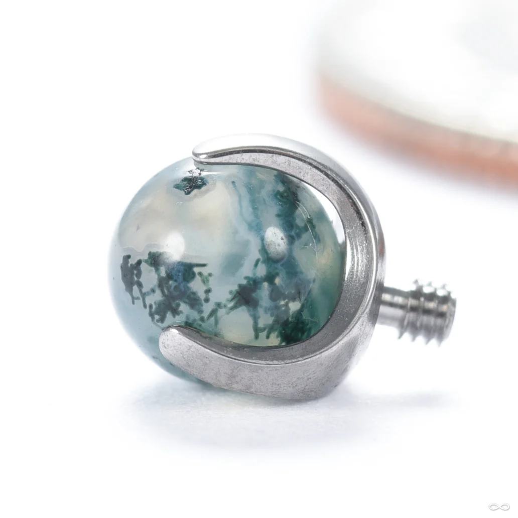 Claw-set Stone Threaded End in Titanium from People’s Jewelry - Image 14