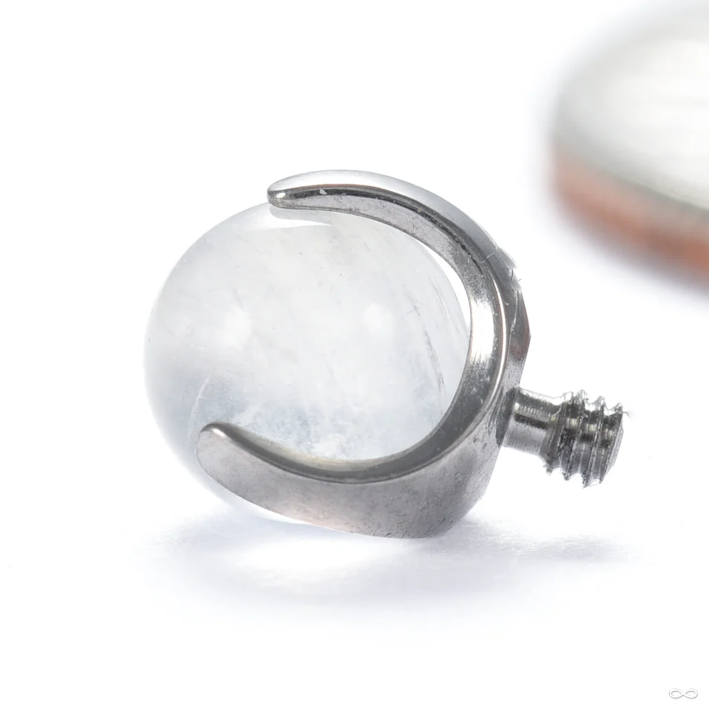Claw-set Stone Threaded End in Titanium from People’s Jewelry - Image 15